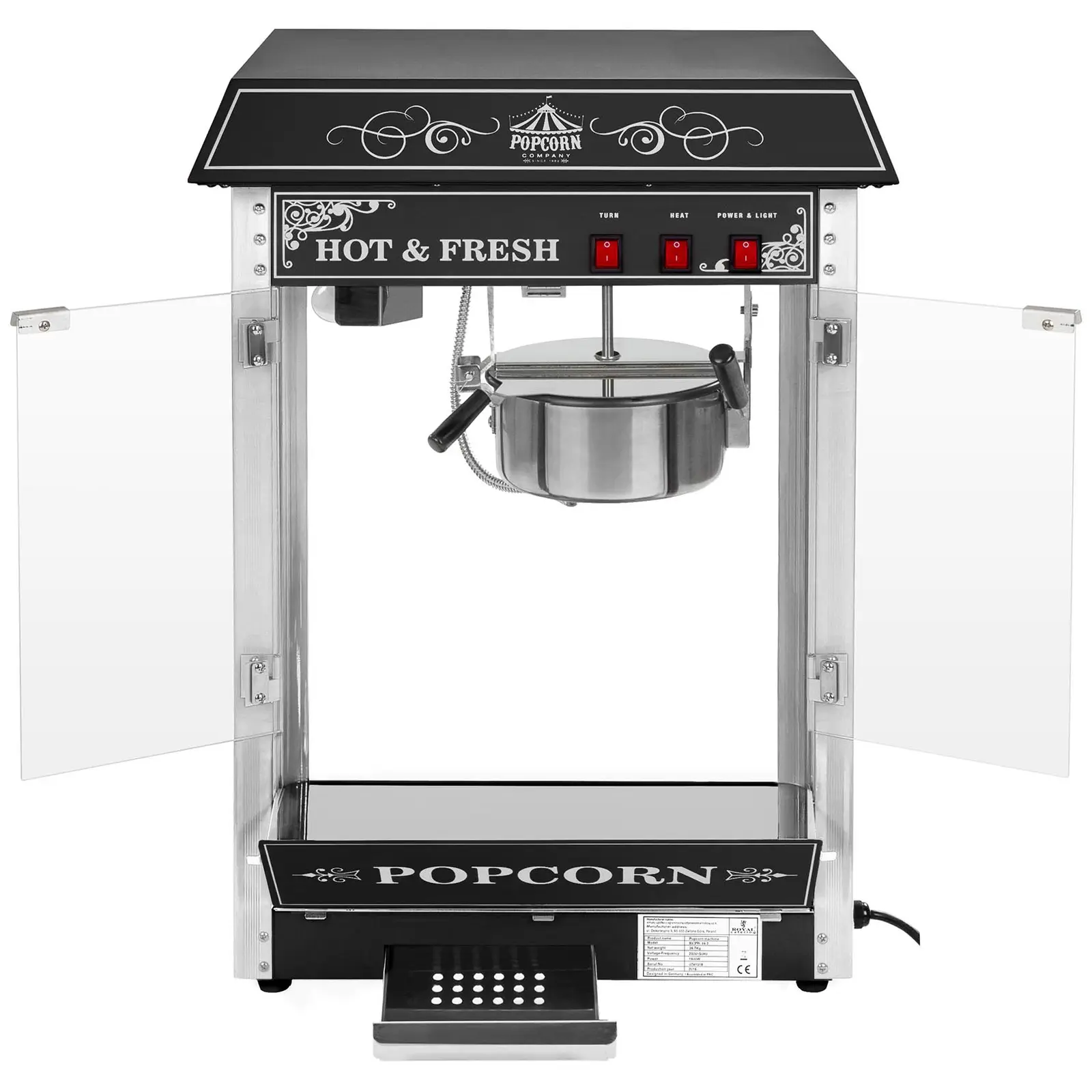 Popcorn Maker Black – US Design