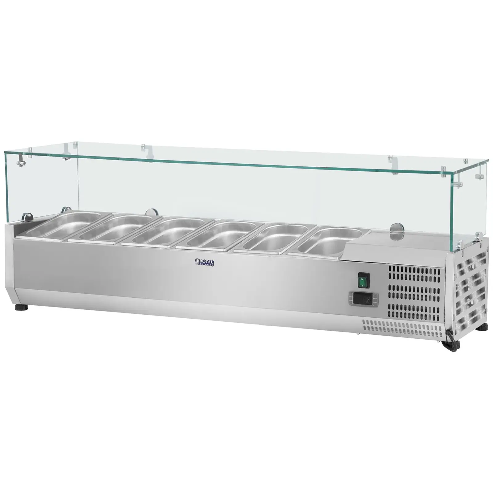 Countertop Refrigerated Display Case - 140 x 33 cm - Glass Cover
