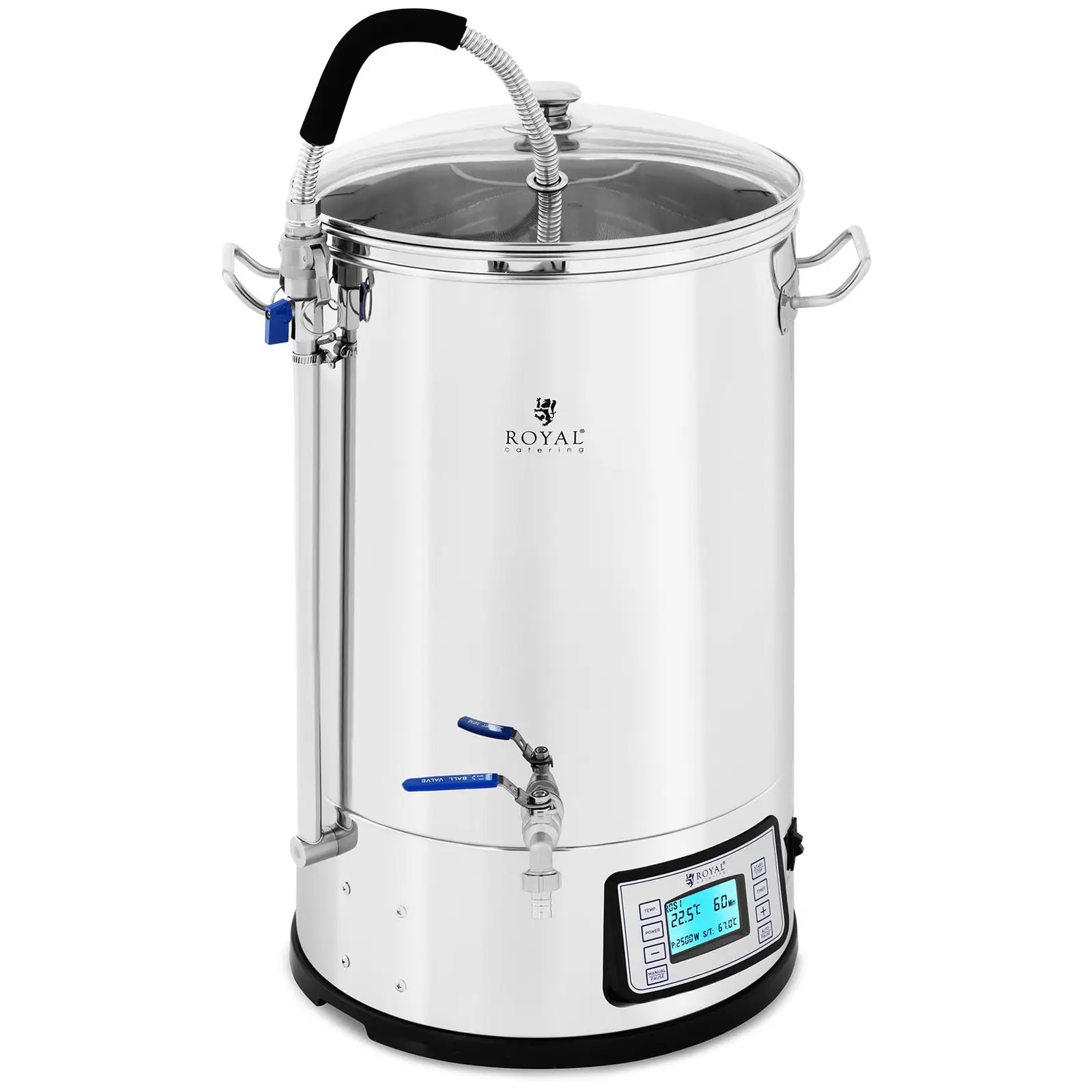 Brew Kettle -  L - 2,500 W -  ° C - Stainless steel - Display  - Timer
