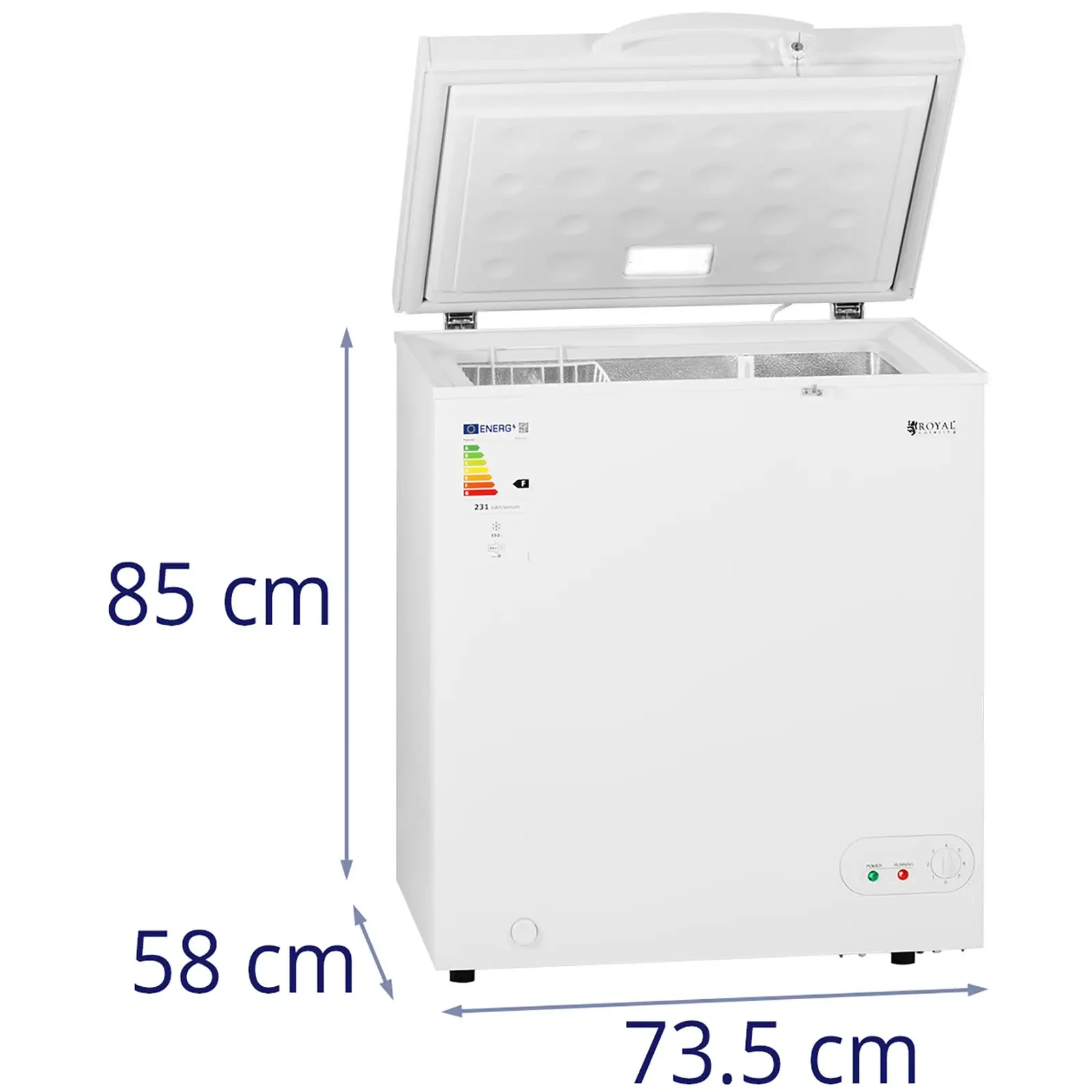 Chest Freezer - 152 L - Royal Catering - F
