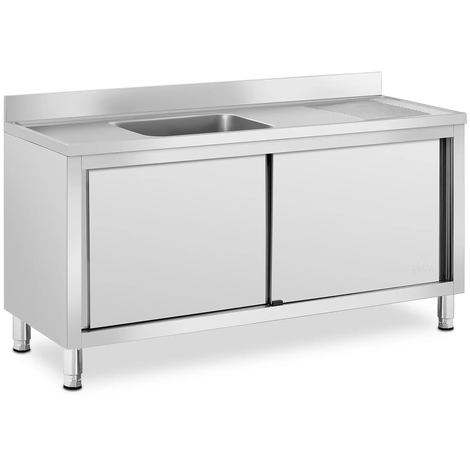 Stainless Steel Sink - 1 basin - Royal Catering - Stainless steel - 500 x 400 x 240 mm
