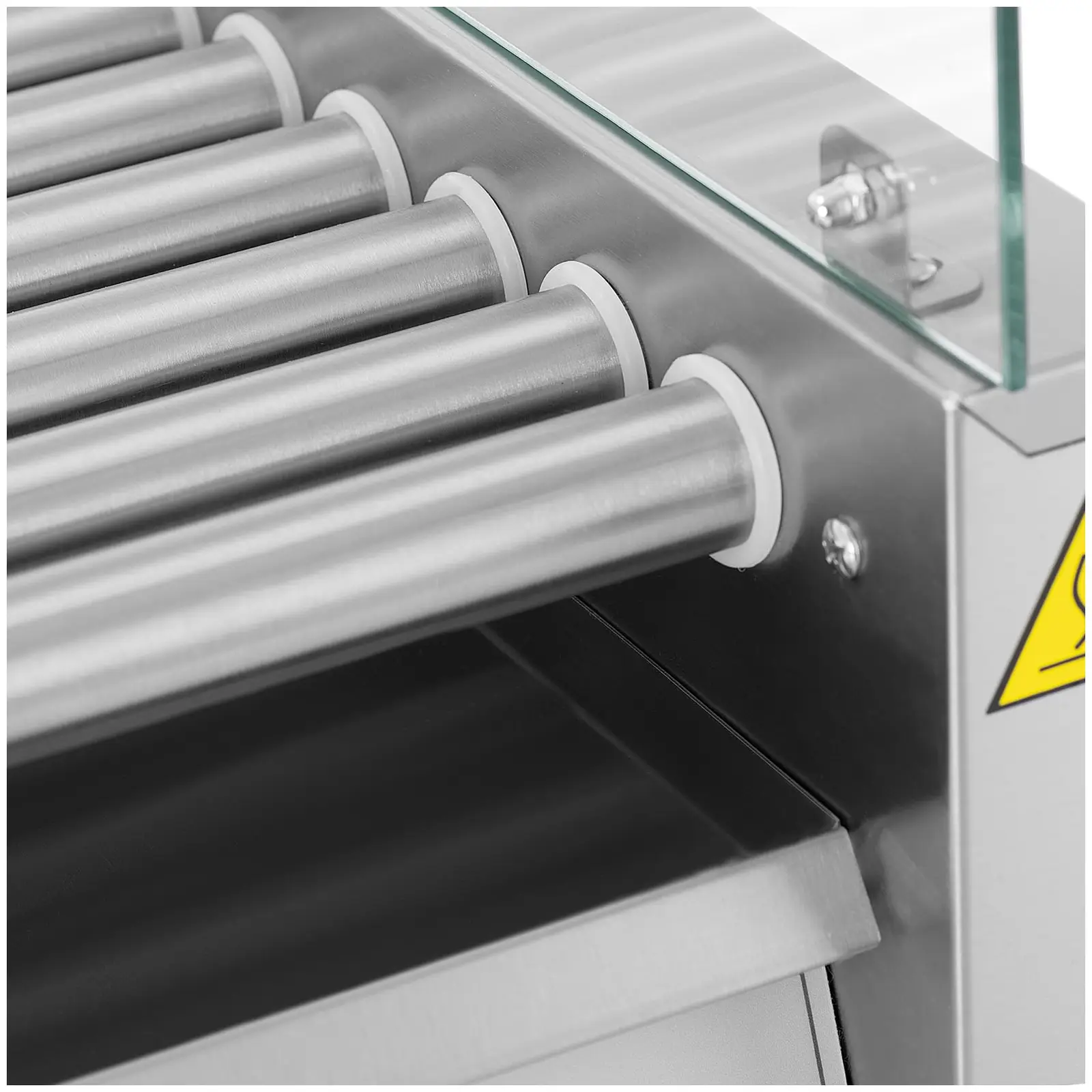 Hot Dog Grill - 9 rollers - Royal Catering - stainless steel cover