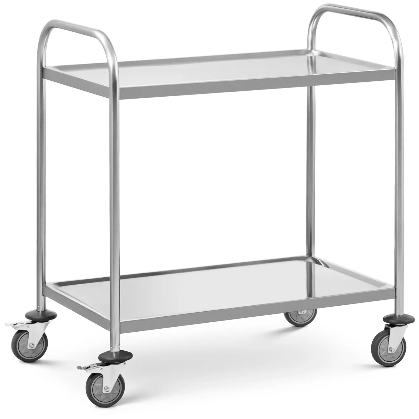 Serving trolley - 2 shelves - up to 40 kg - handles - shelves: 82.5 x 50.5 cm - Royal Catering