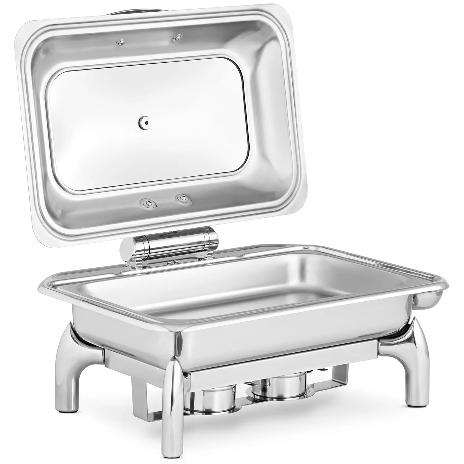 Chafing Dish - GN 1/1, hydraulic lid hinge - 9 L - 2 fuel cells - Royal Catering
