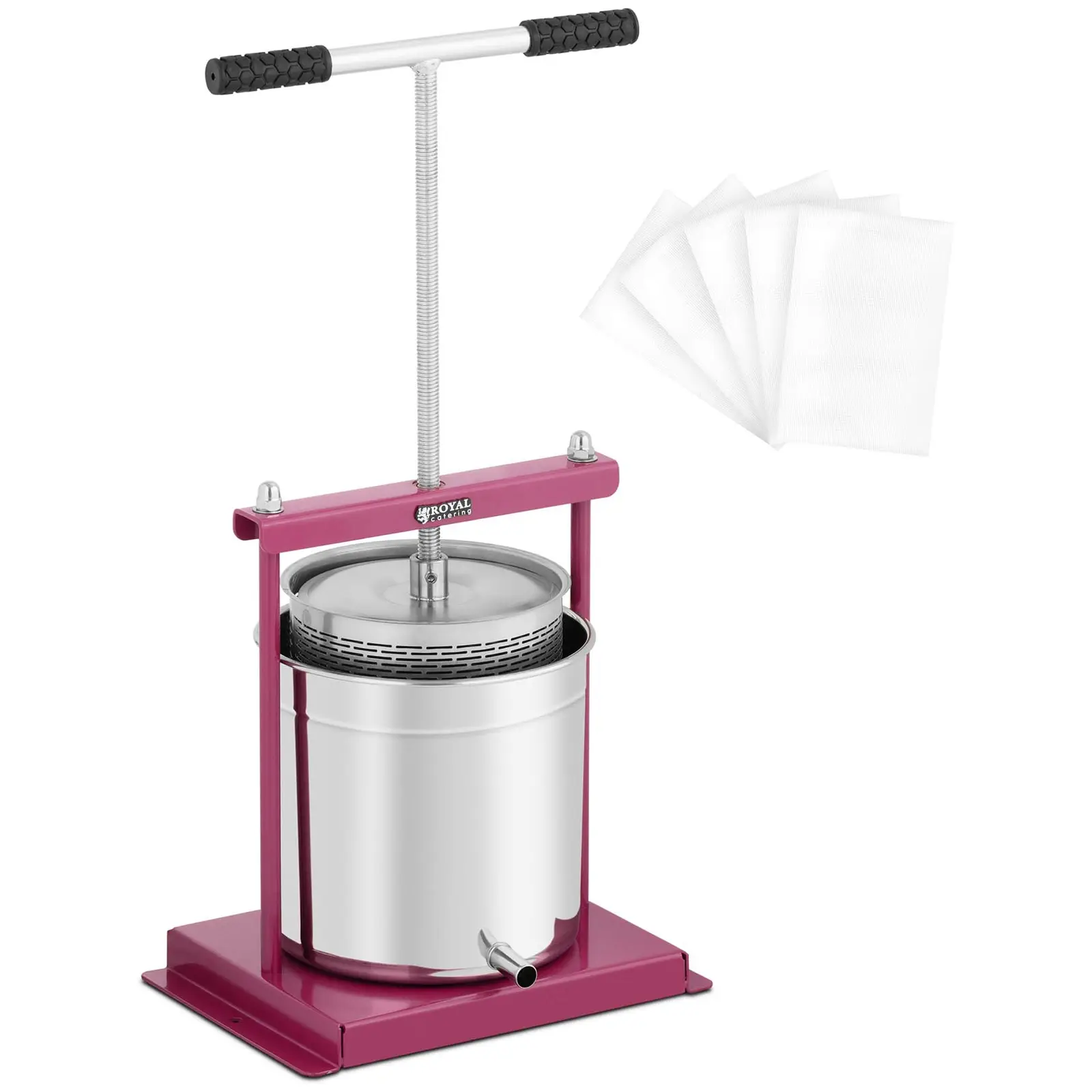 Juice Press - stainless steel/iron - 12 l - incl. 5 muslin cloths - Royal Catering