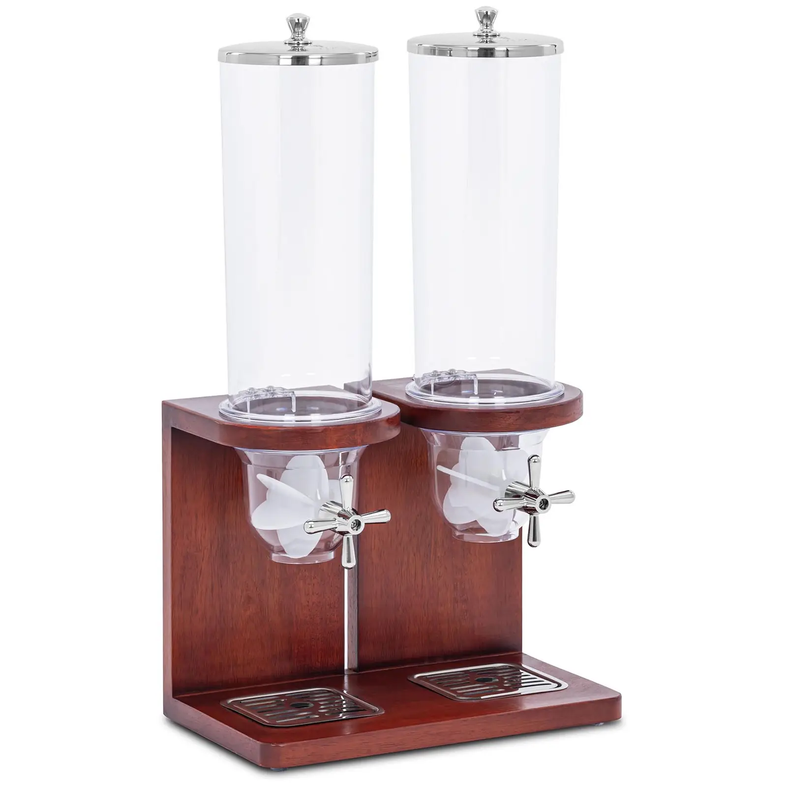 Cereal Dispenser - 7 l - stainless steel / plastic / beech wood - Royal Catering