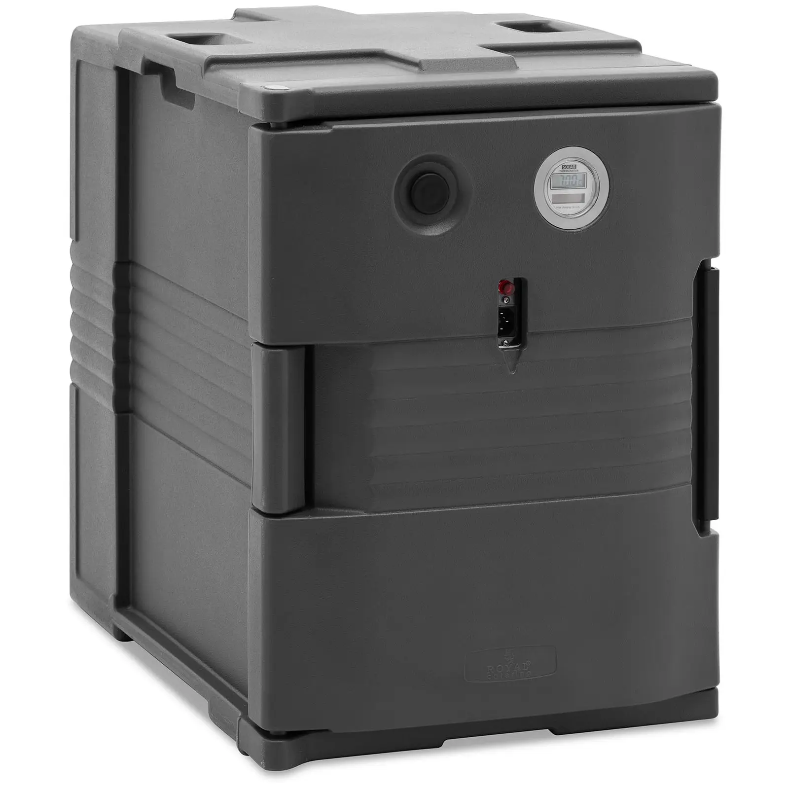Thermobox heated - 90 L - for GN 1/1 containers - front loader - with temperature display
