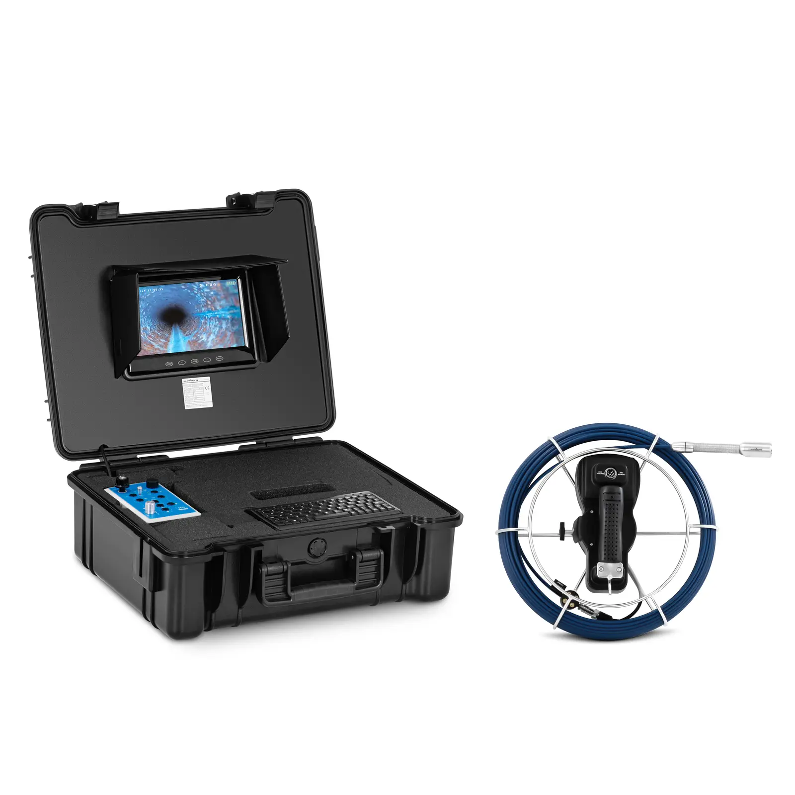 Endoscope Camera 30 m 12 Leds 7" TFT Colour Touch Display - Endoscopes Inspection Cameras by Steinberg Systems