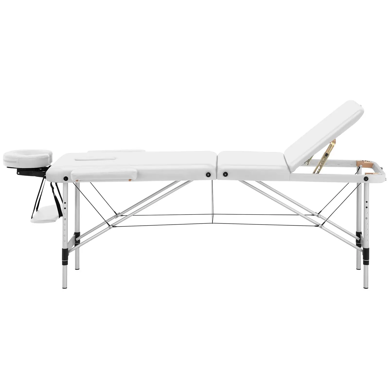 Folding Massage Table - 185 x 60 x 59 cm - 180 kg - White