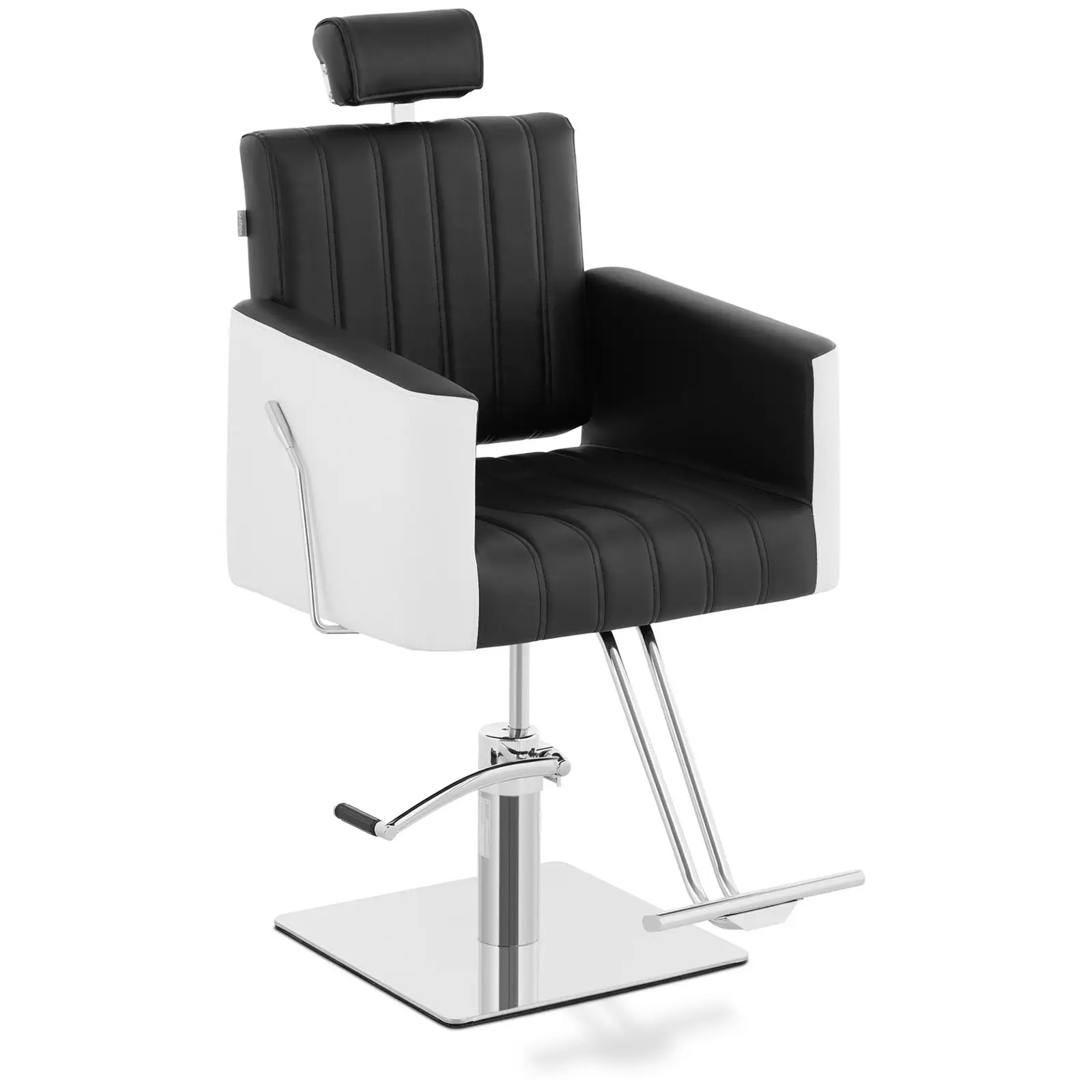 Salon Chair with Footrest - 470 x 630 mm - 150 kg - Black, White