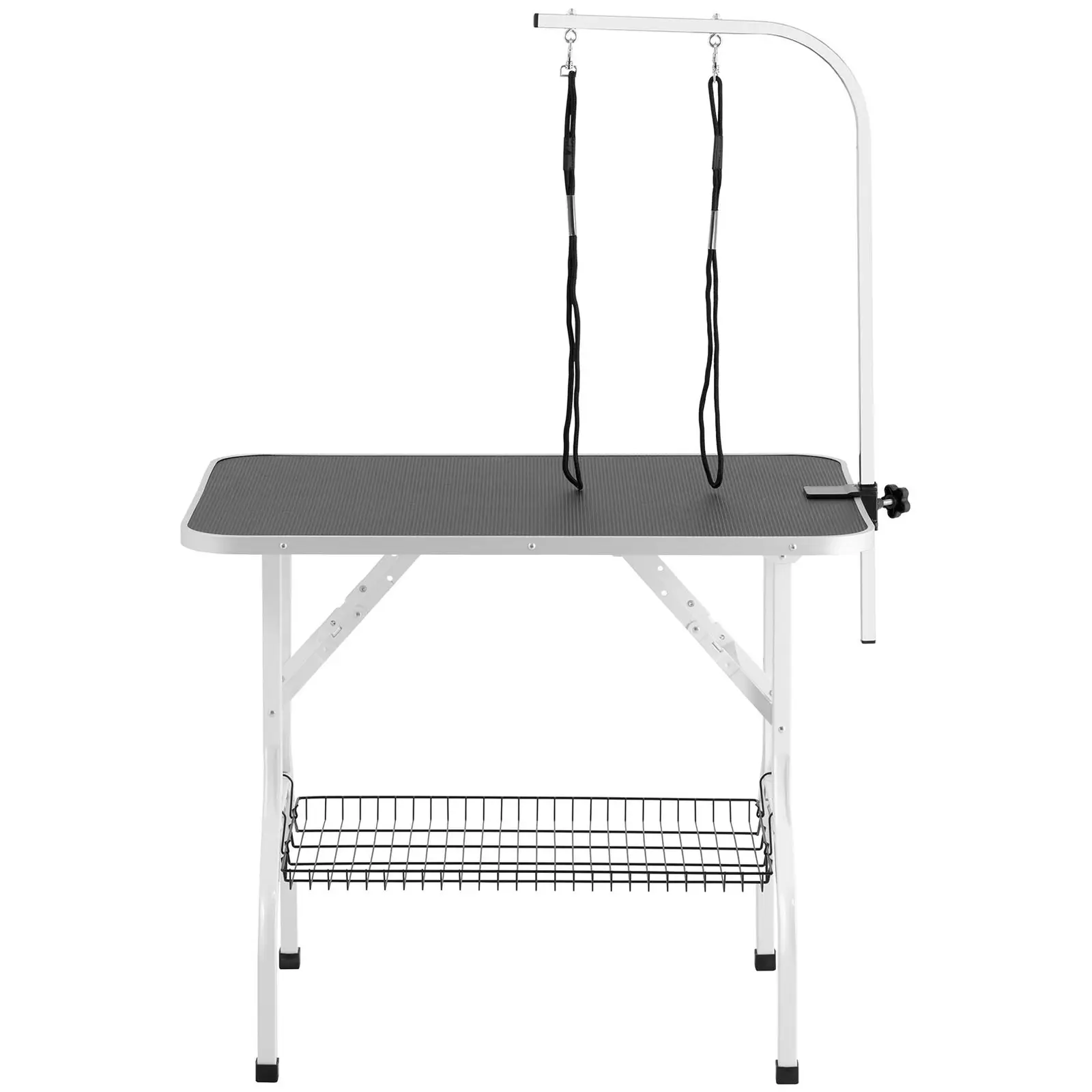 Dog Grooming Table - 910 x 610 mm - 70 kg - 2 loops - shelf