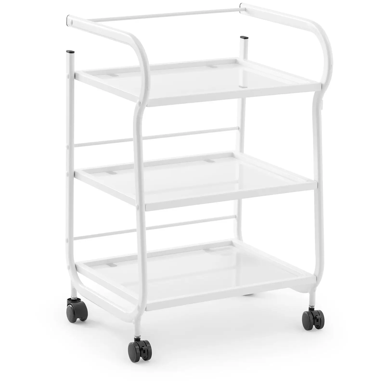 Beauty Trolley - 3 glass shelves - 43 x 53 x 80 cm - white