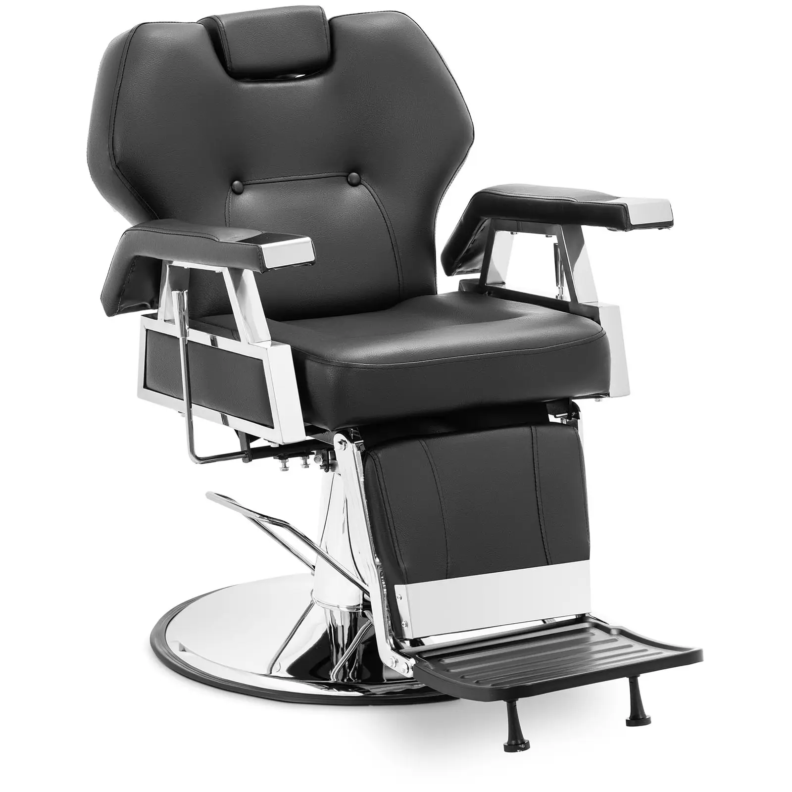 Salon Chair with footrest - 59 - 69 cm - 150 kg - black