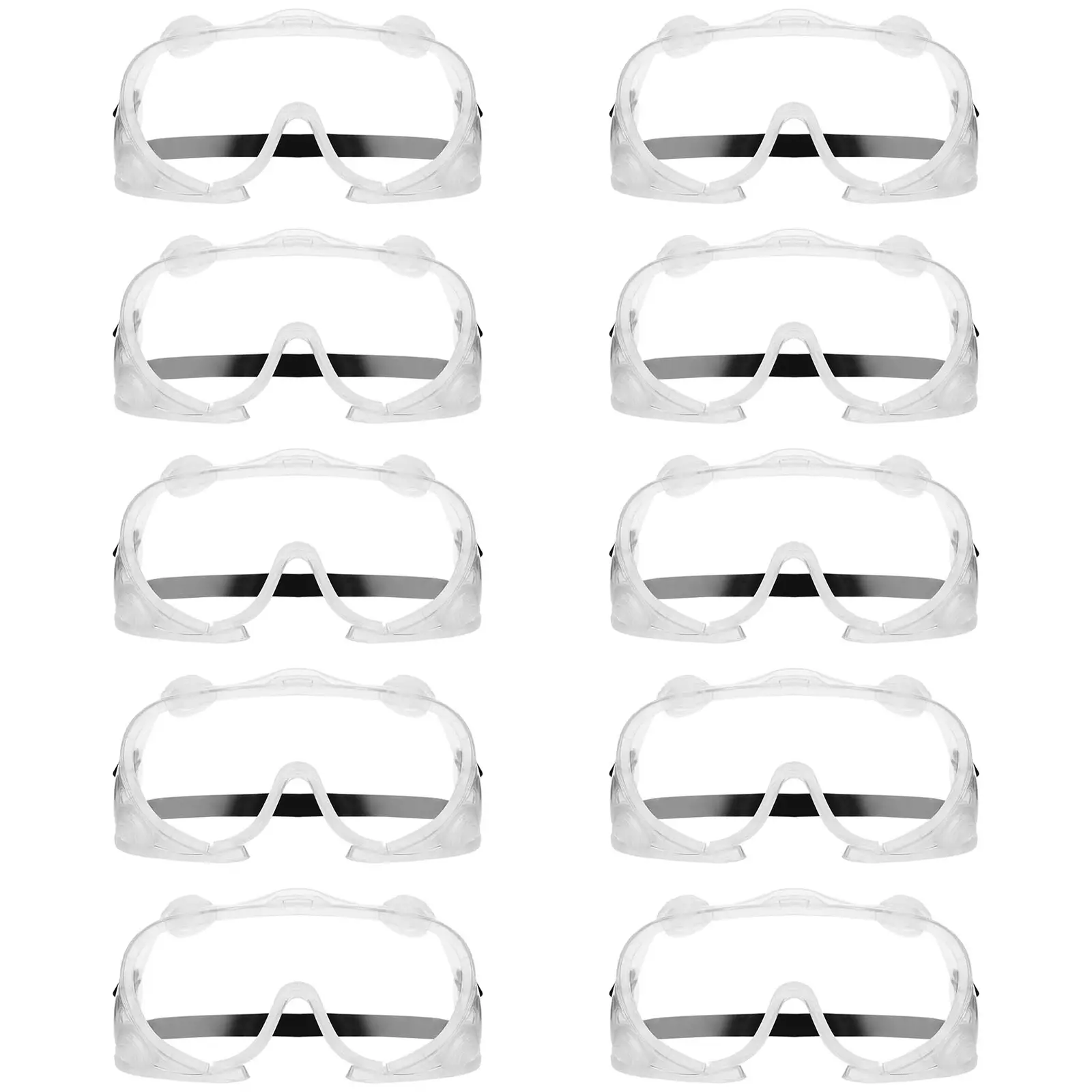 Safety Glasses - set of 10 - clear - one size