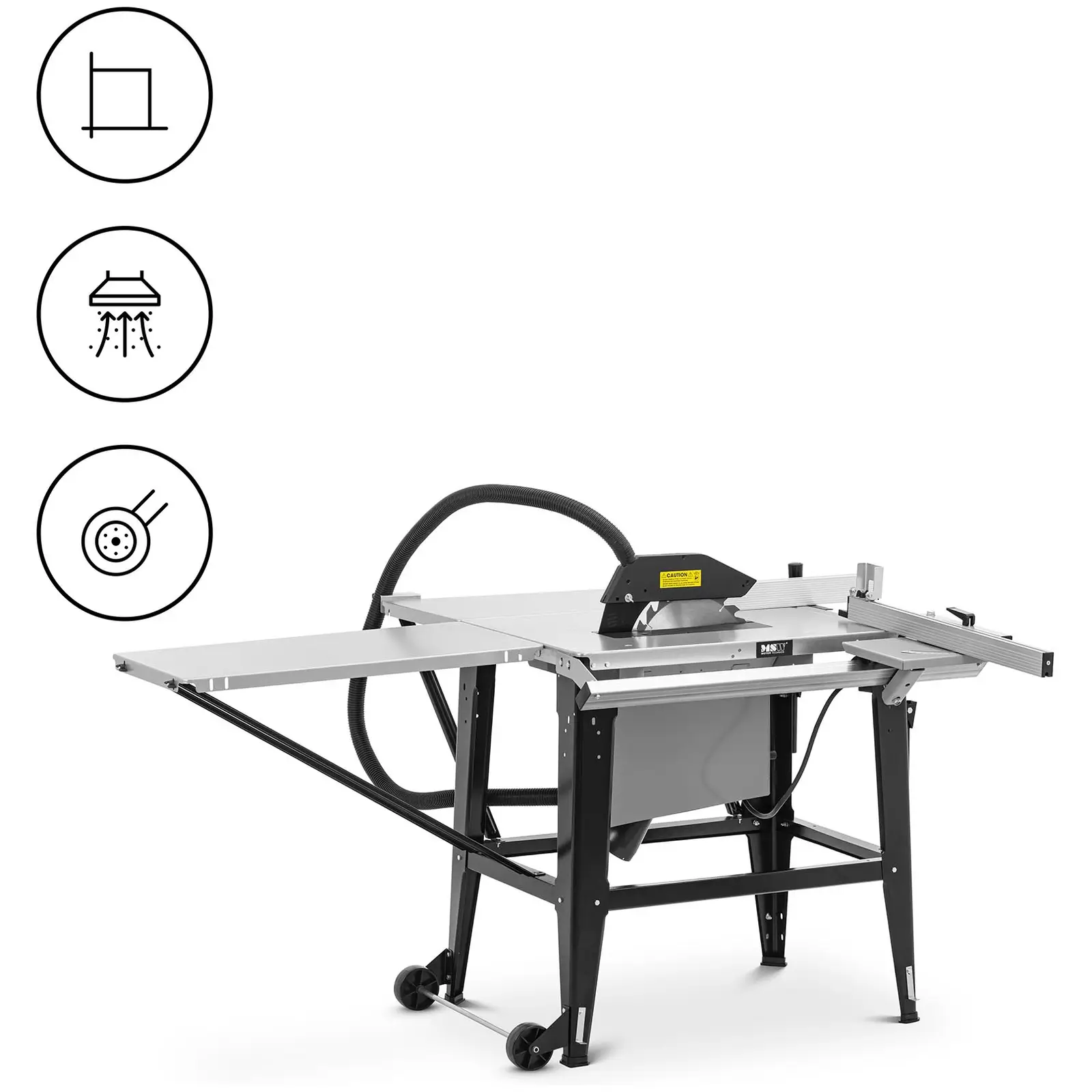 Table Saw - 2000 W - 2800 rpm - table top extendable