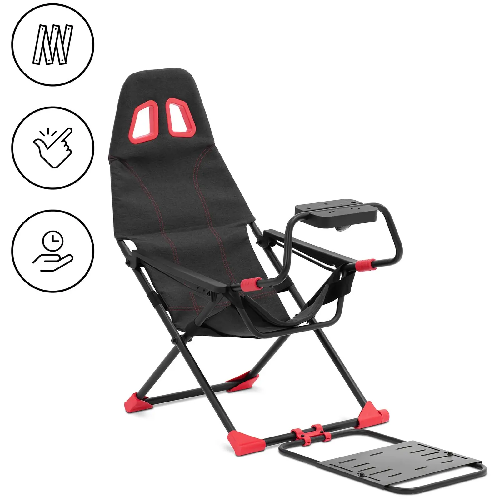 Racing Gaming Chair - steel frame - foldable