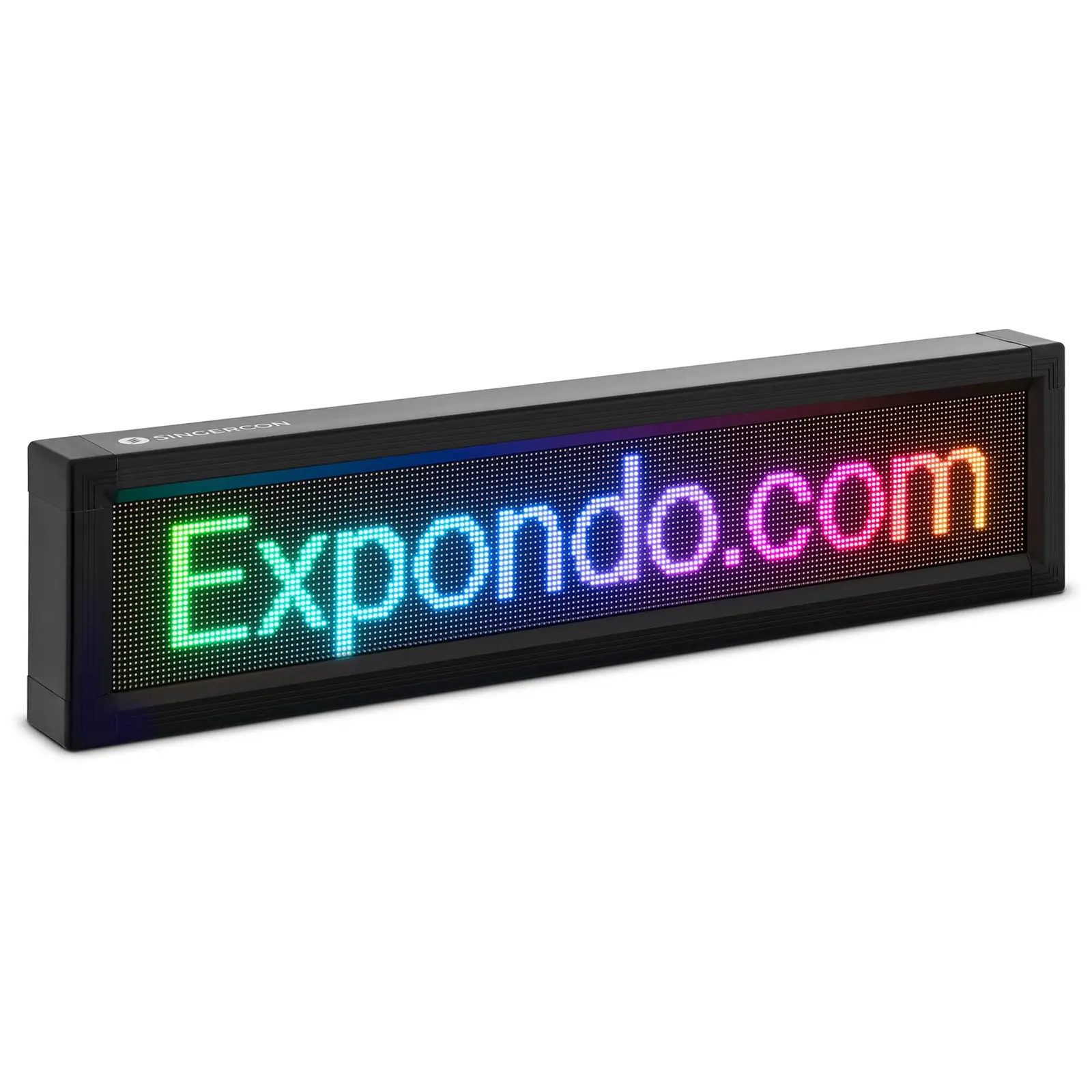 LED Display Board - 192 x 32  coloured LEDs - 67 x 19 cm - programmable via iOS / Android