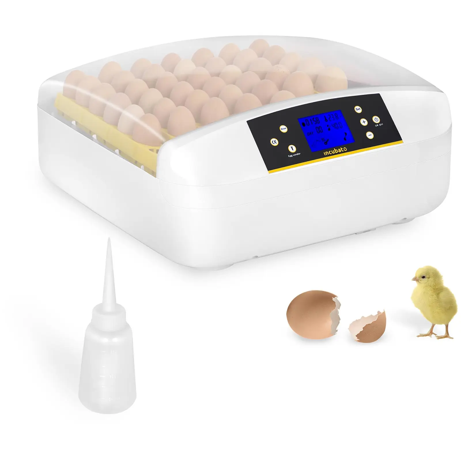 Egg Incubator - 56 Eggs - Incl. Water Dispenser - Fully Automatic