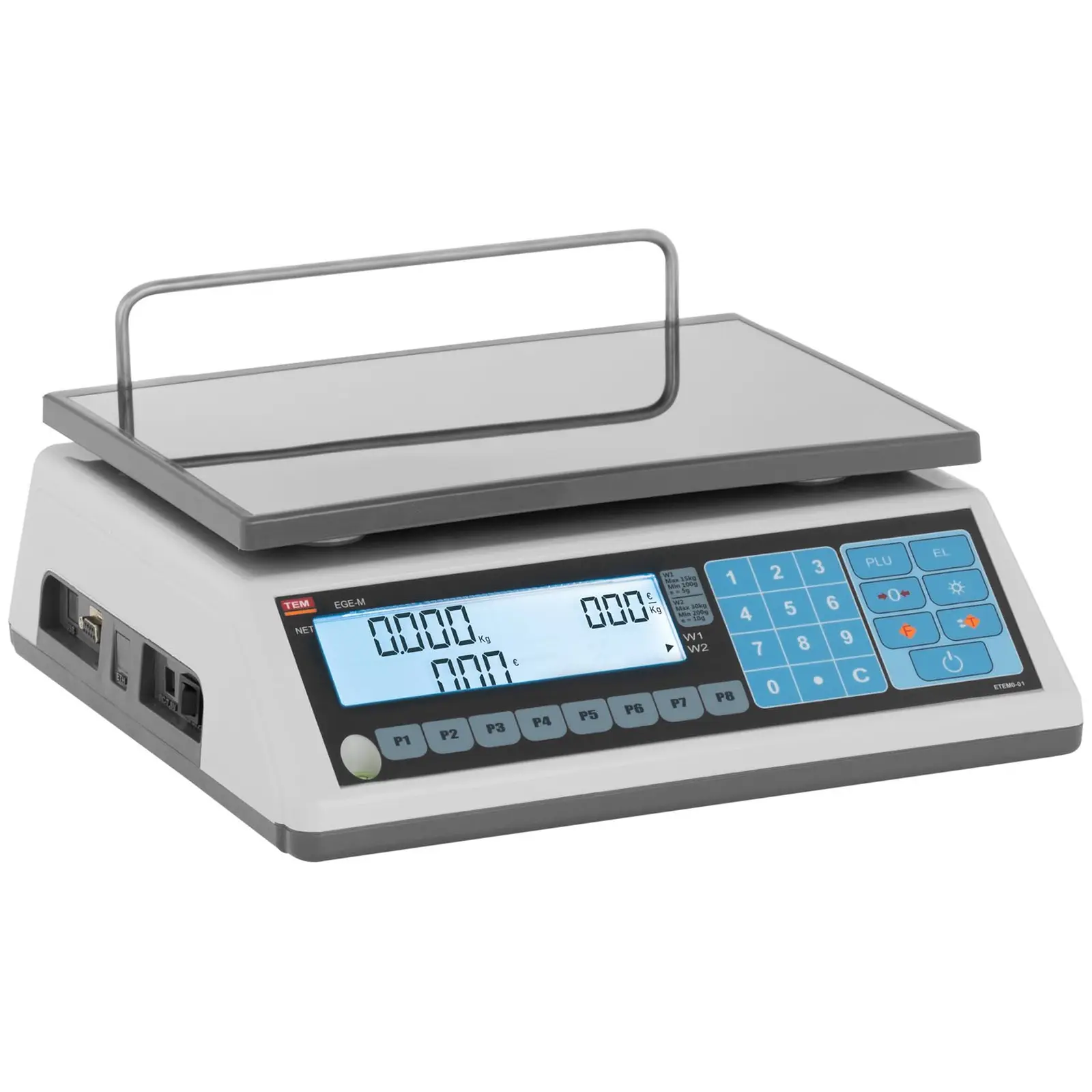 Price Counting Scale - calibrated - 15 kg / 5 g - 30 kg / 10 g
