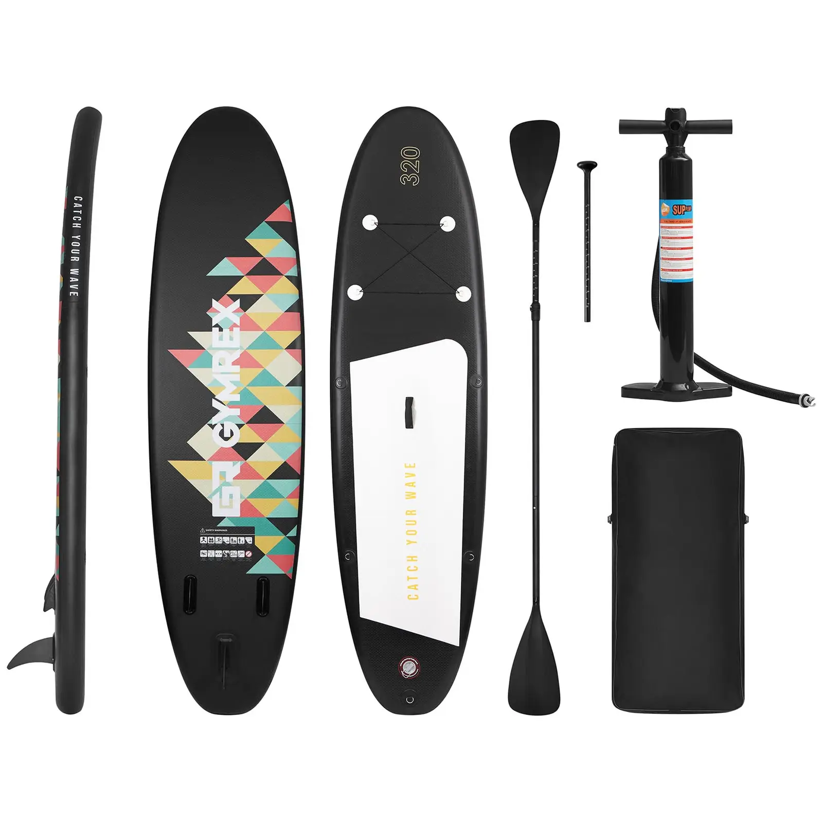 Inflatable SUP Board - 110 kg - inflatable - black