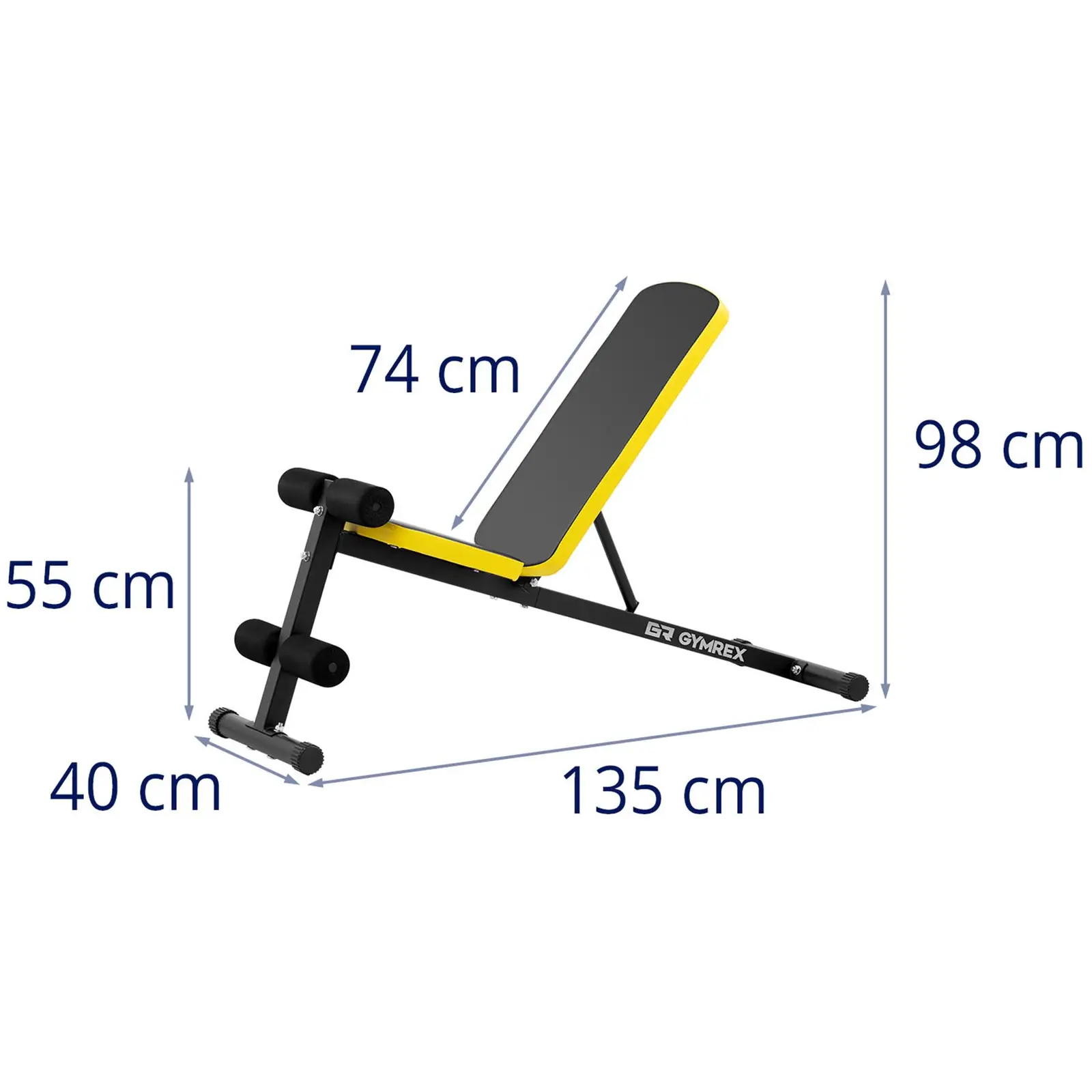 Sit-Up Bench - adjustable backrest - 100 kg