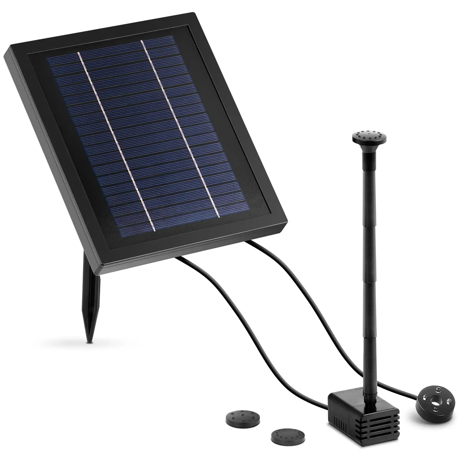 Solar Powered Pond Pump - 250 L/hr - LED