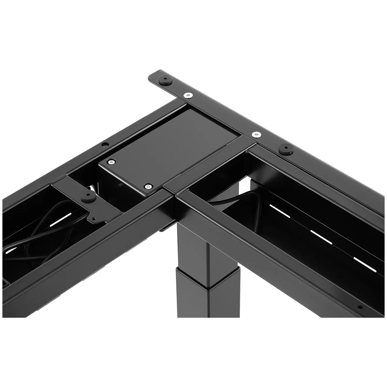 Adjustable Corner Desk Frame - Height: 60-125 cm - Width: 110-190 cm (left) / 110-190 cm (right) - Angle: 90 ° - 150 kg