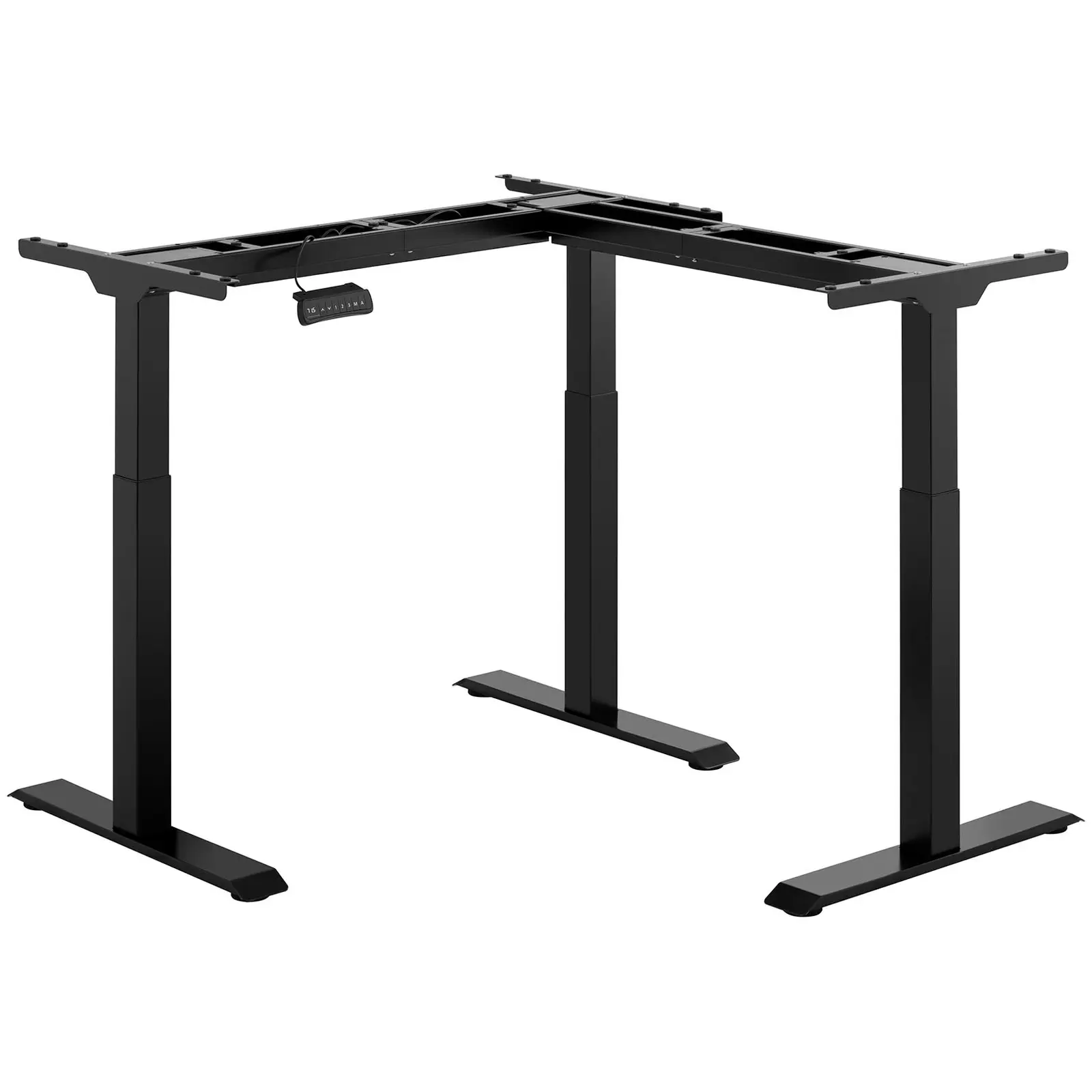 Adjustable Corner Desk Frame - Height: 69-118 cm - Width: 90-150 cm (left) / 110-190 cm (right) - Angle: 90 ° - 150 kg