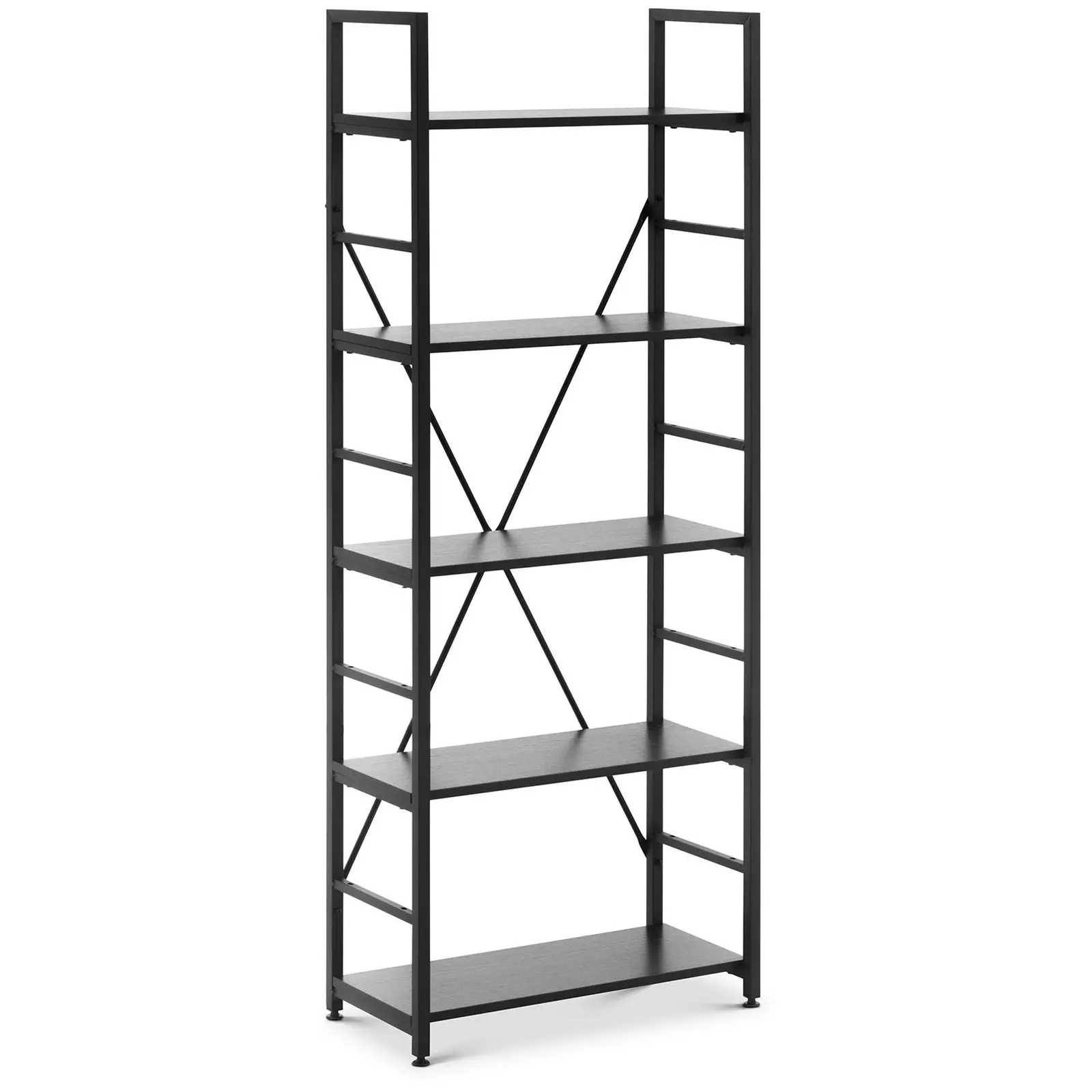 Bookshelf - 60 x 28 x 157 cm - 150 kg - black