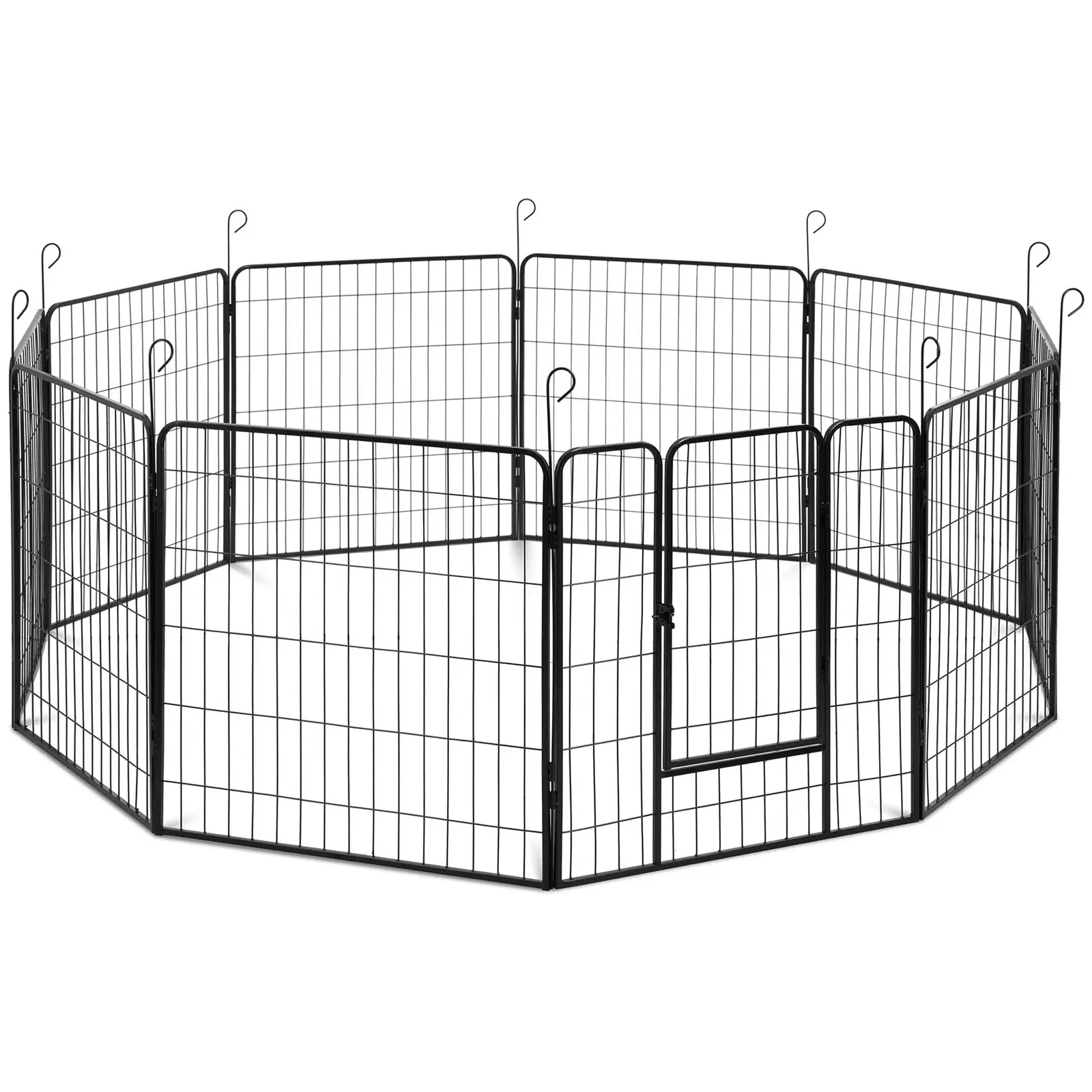 Puppy run - with door - 10 modular segments - for indoors and outdoors
