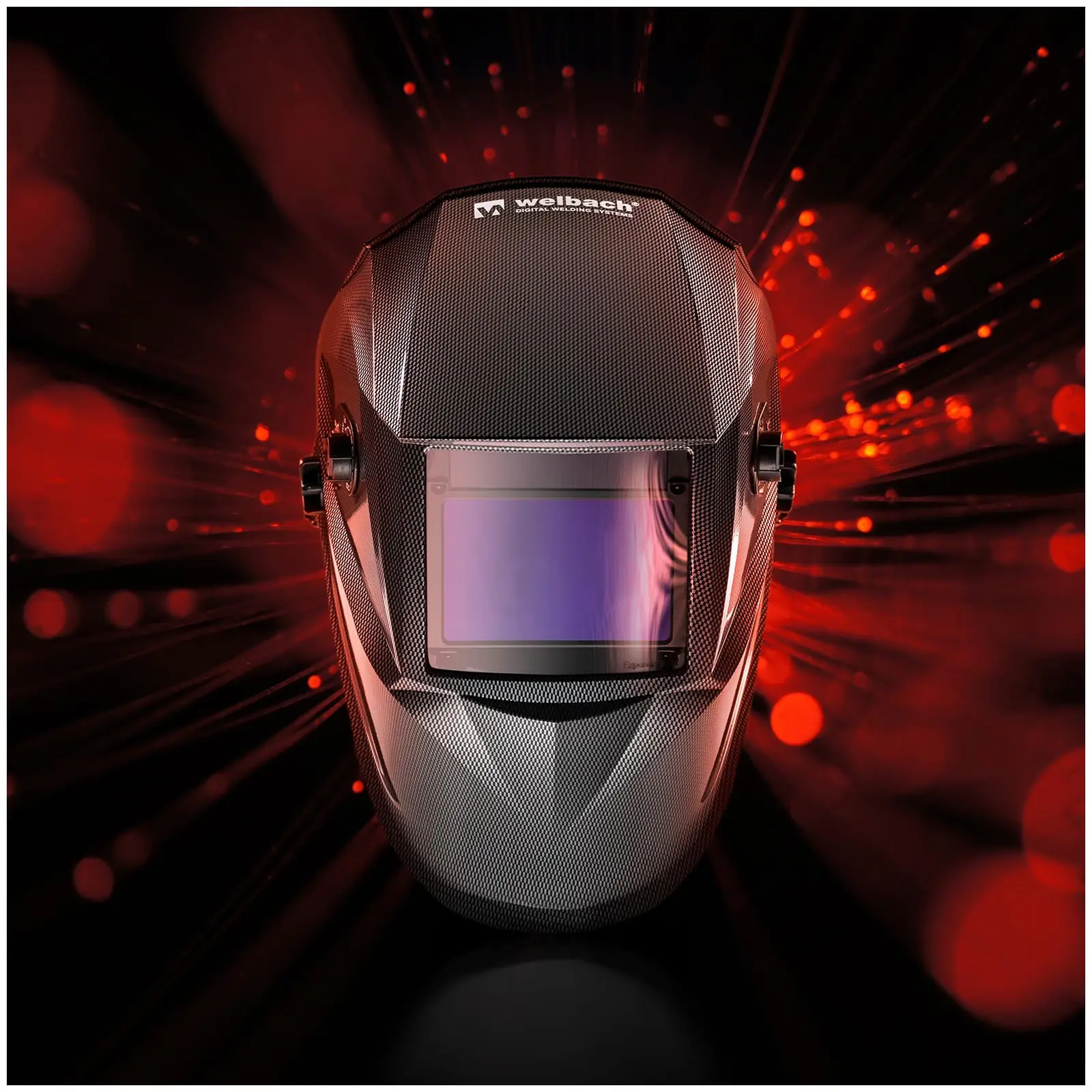 Welding Set Aluminium Welder - 200 A - 230 V - Pulse - 2/4 Tact + Welding helmet – Carbonic - PROFESSIONAL SERIES